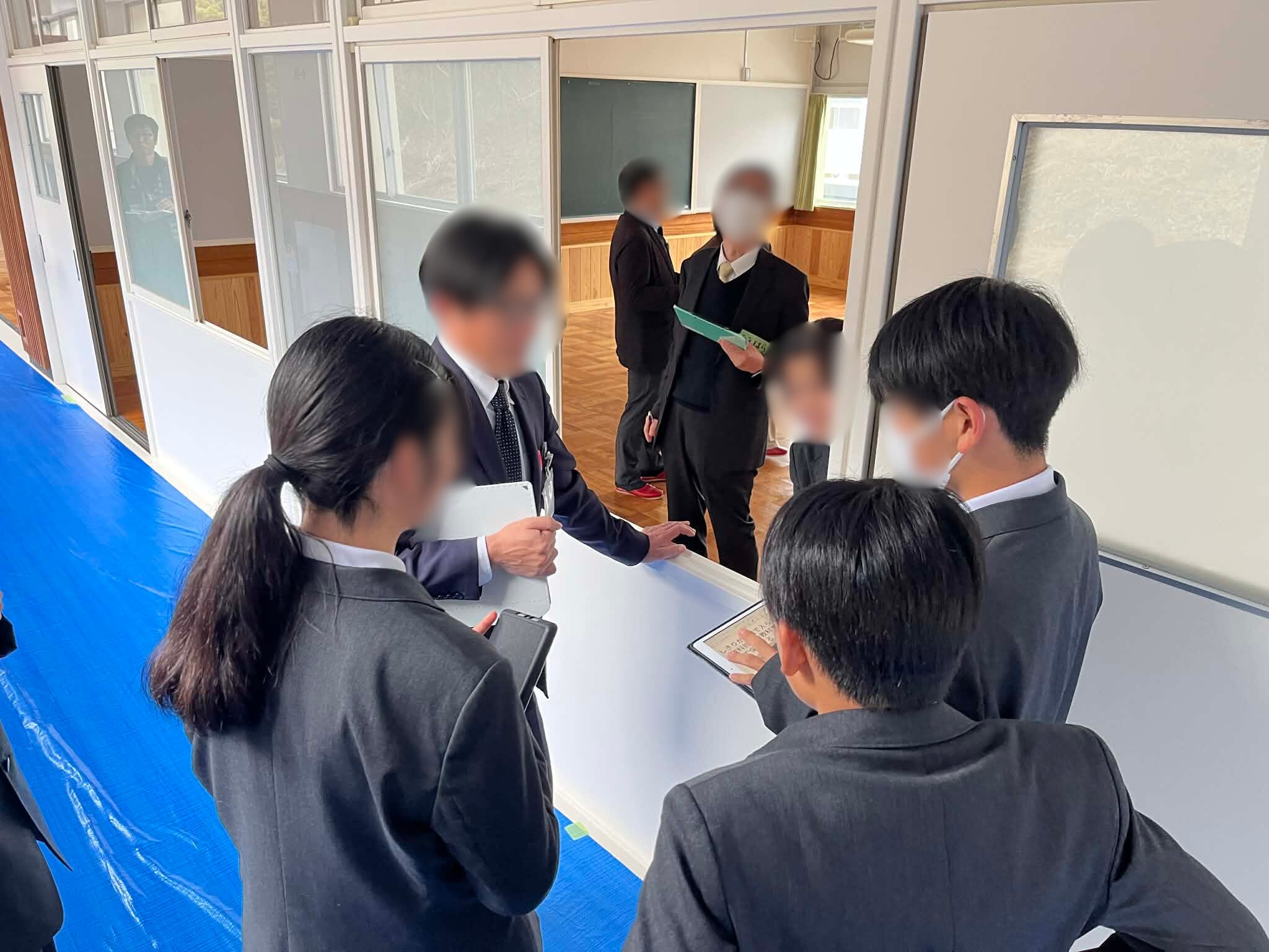 浅江中学校でのワークショップの様子